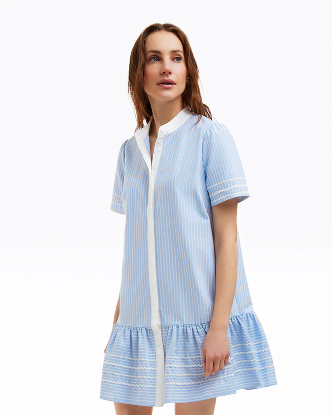 Molly Mini Dress in Oxford Shirting | Draper James (US)