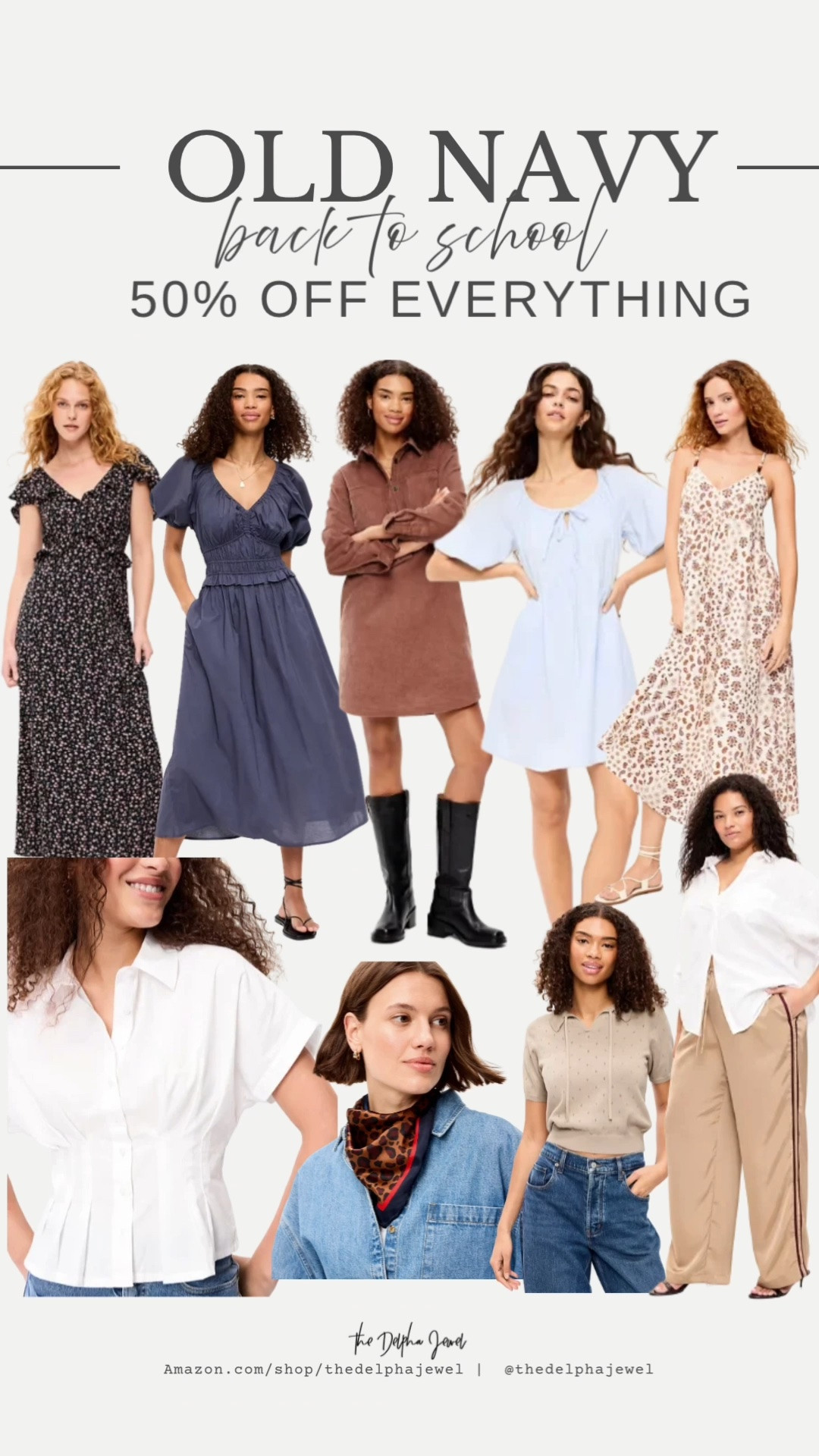 ‼️50% off everything at Old Navy‼️ The best back to school finds for the whole family! 

Over 40 style, summer outfits over 40, work outfits, business casual workwear, back to school outfits, teacher outfits

#LTKSaleAlert #LTKMidsize #LTKOver40