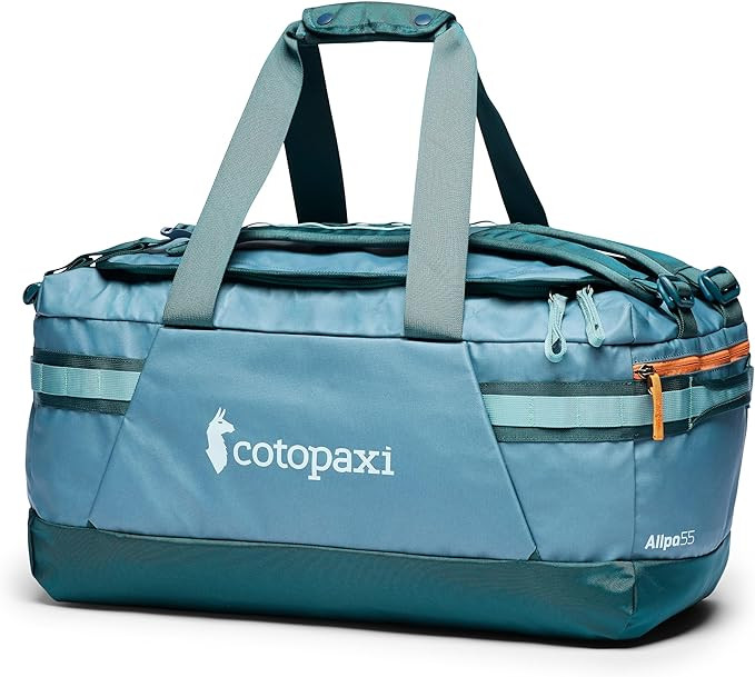 Cotopaxi Allpa 55L Getaway Duffel, Blue Spruce and Abyss | Amazon (US)