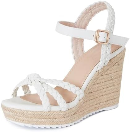mikarka Women's Wedge Sandals | Comfortable Espadrilles Wedges Heels for Women Open Toe Platform ... | Amazon (US)