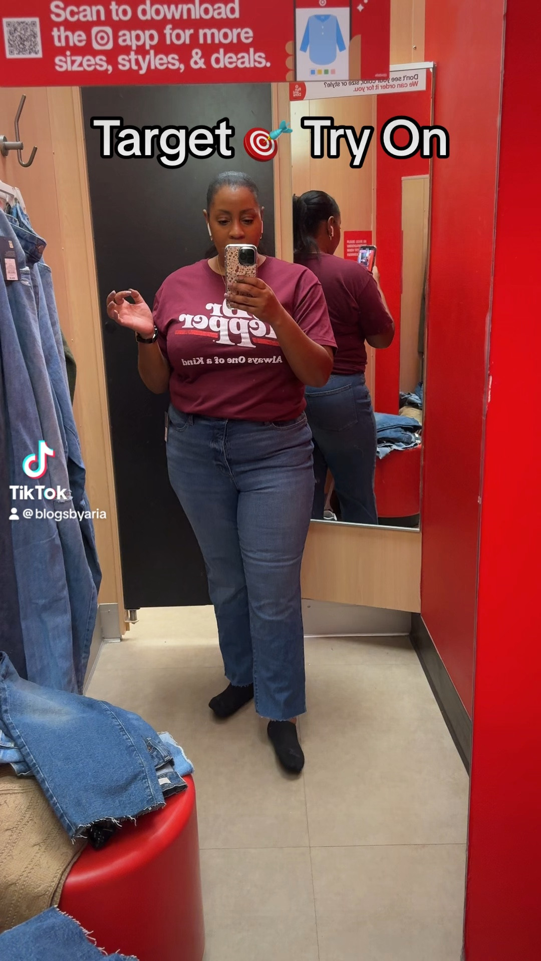 Target try on! Linking everything except the barrel jeans. I’m a size 16 but in universal thread denim a 17 usually fits  

#LTKStyleTip #LTKPlusSize #LTKMidsize