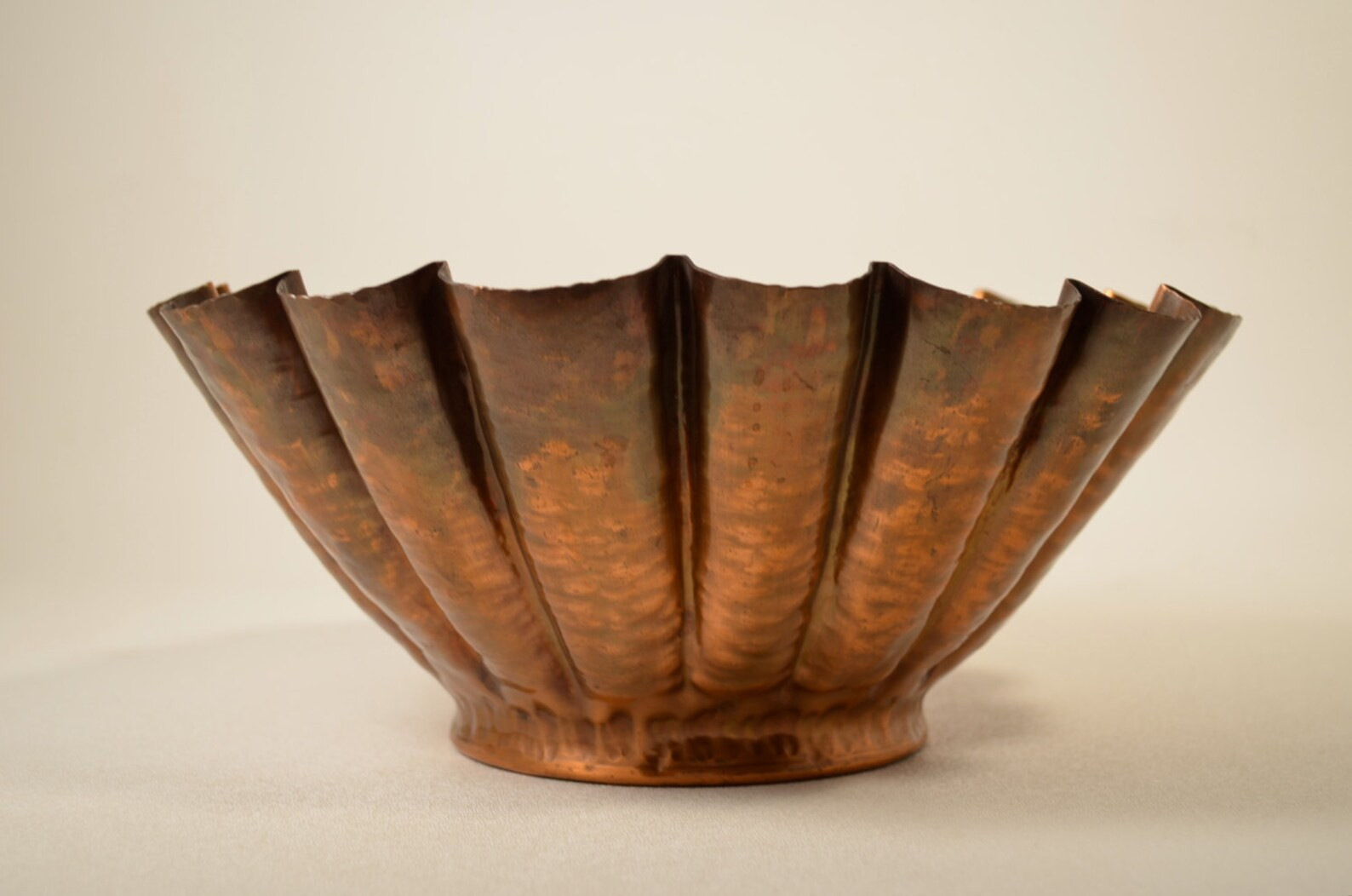 Arts and Crafts Craftsman Company Antique Copper Fluted Display Bowl | Etsy (US)