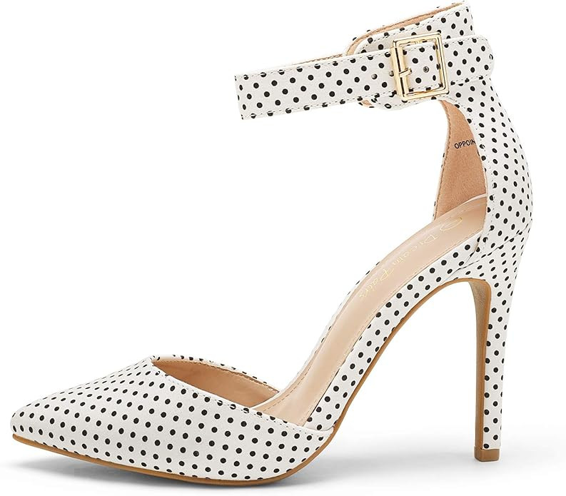 DREAM PAIRS Oppointed-Ankle Women's Pointed Toe Ankle Strap D'Orsay High Heel Stiletto Pumps Shoe... | Amazon (US)