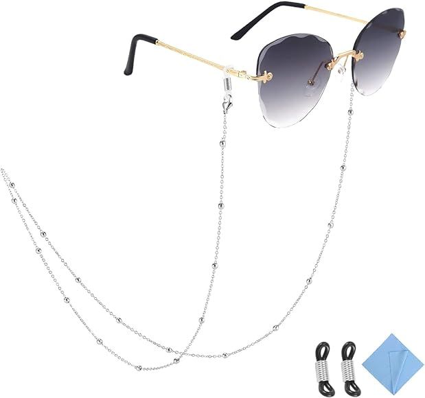 TONY& SANDY Eyeglass Chains for Women, Mask Holder lanyard Necklace, Stylish Sunglass Reading Eyegla | Amazon (US)