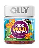 OLLY Kids Multivitamin + Probiotic Gummy, Digestive and Immune Support, Vitamins A, D, C, E, B, Zinc | Amazon (US)