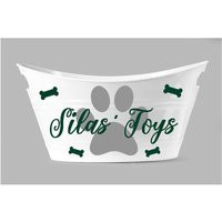 Dog Toy Basket Personalized Pet Storage Bin With Your Pet's Name New Gift Gotcha Day | Etsy (US)