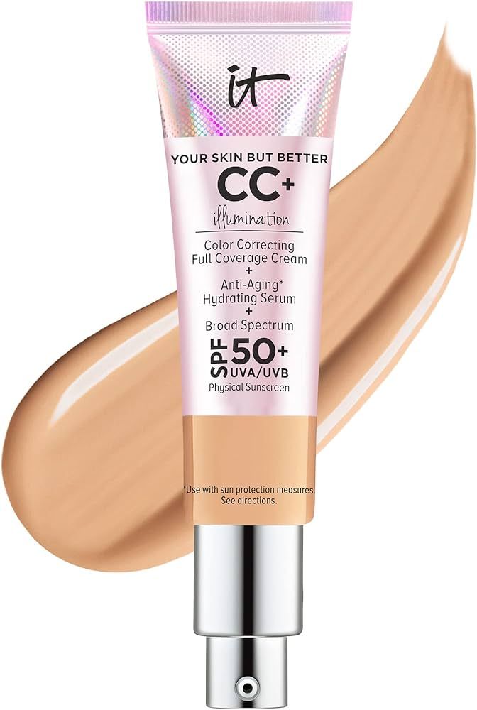 IT Cosmetics Your Skin But Better CC+ Cream Illumination - Color Correcting Cream, Full-Coverage ... | Amazon (US)