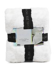 faux fur skulls blanket | TJ Maxx