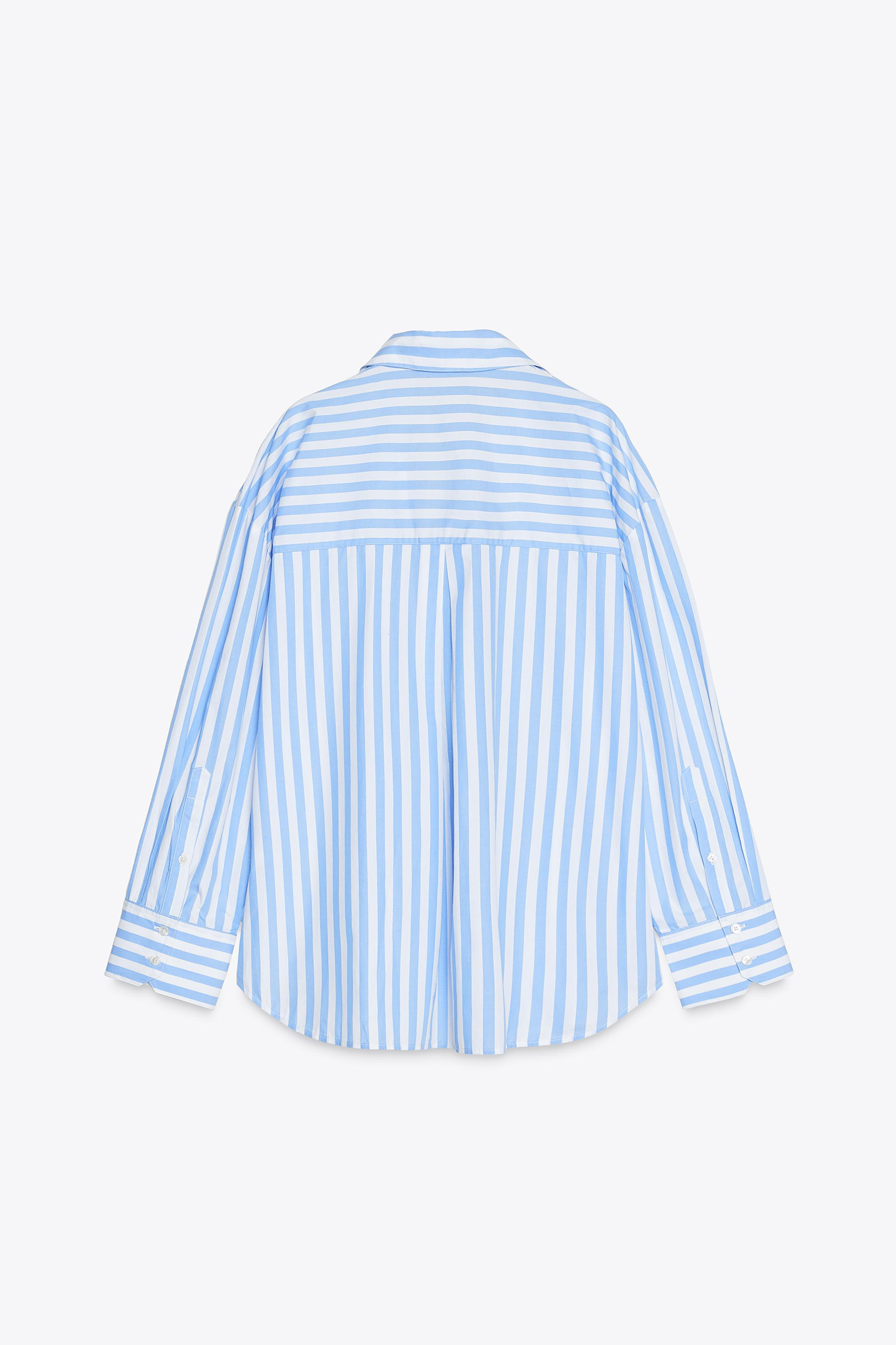 Shirt with a johnny collar, long sleeves and a button-up front. | Zara UK