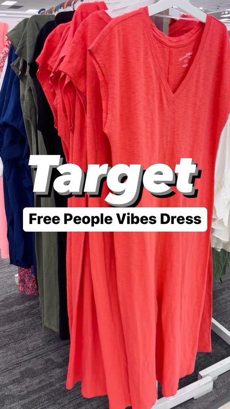 New Free People vibes spring tee shirt dress. So flattering around midsection! Perfect reviews! Runs true to size, I’m wearing a size small. 

#LTKstyletip #LTKunder50 #LTKtravel