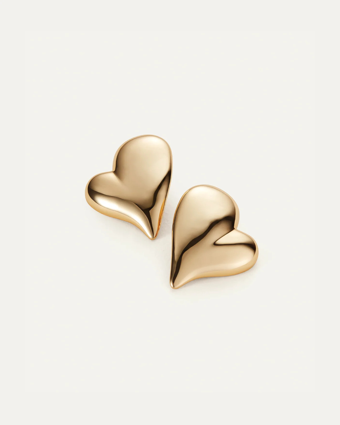 Mega Art Heart Button Earrings | Jenny Bird (US)