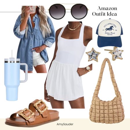 Amazon finds 
Summer outfit 
Sandals 
Travel outfit 
Varley 

#LTKFindsUnder100 #LTKSeasonal #LTKStyleTip