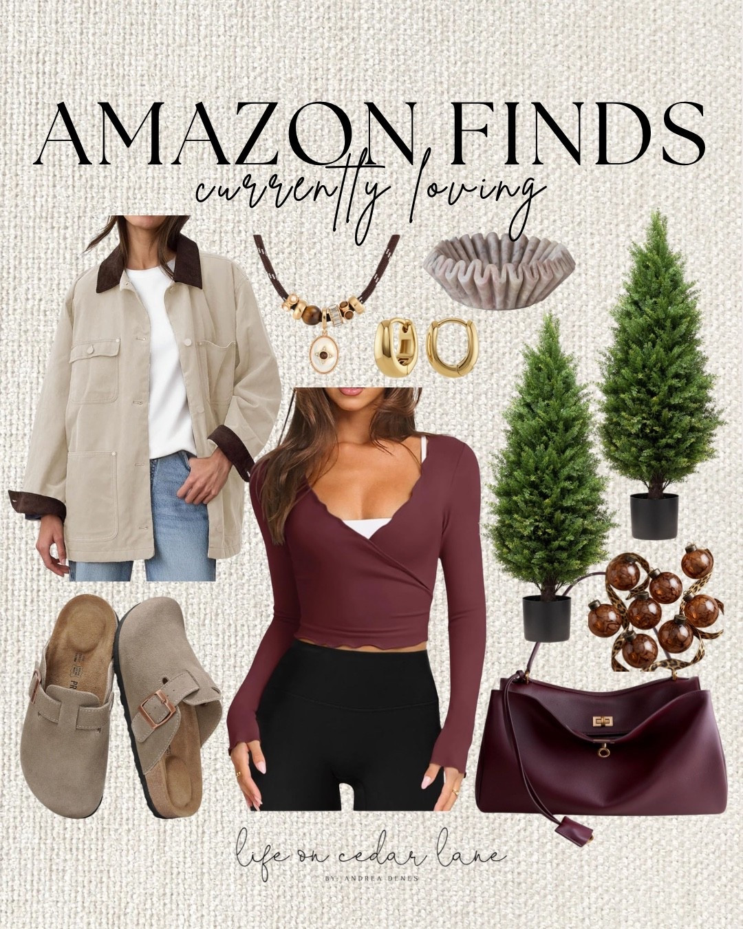 Loving these Amazon finds for cozy days in and chic outdoor touches! #amazonstyle #cozyliving