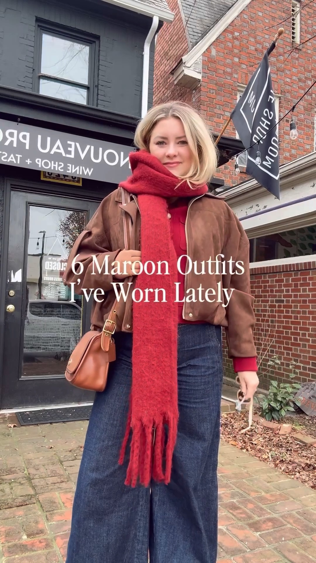 The color of the season! Whether you call it maroon, burgundy, wine, it looks pretty great on everybody, and it feels festive and cozy just like a warm glass of wine on the couch. I’m linked to a bunch of my favorite marine products here for you to shop and add to your wardrobe this season from boots, to scars, to sweaters!

#LTKHoliday #LTKFindsUnder50 #LTKPetite