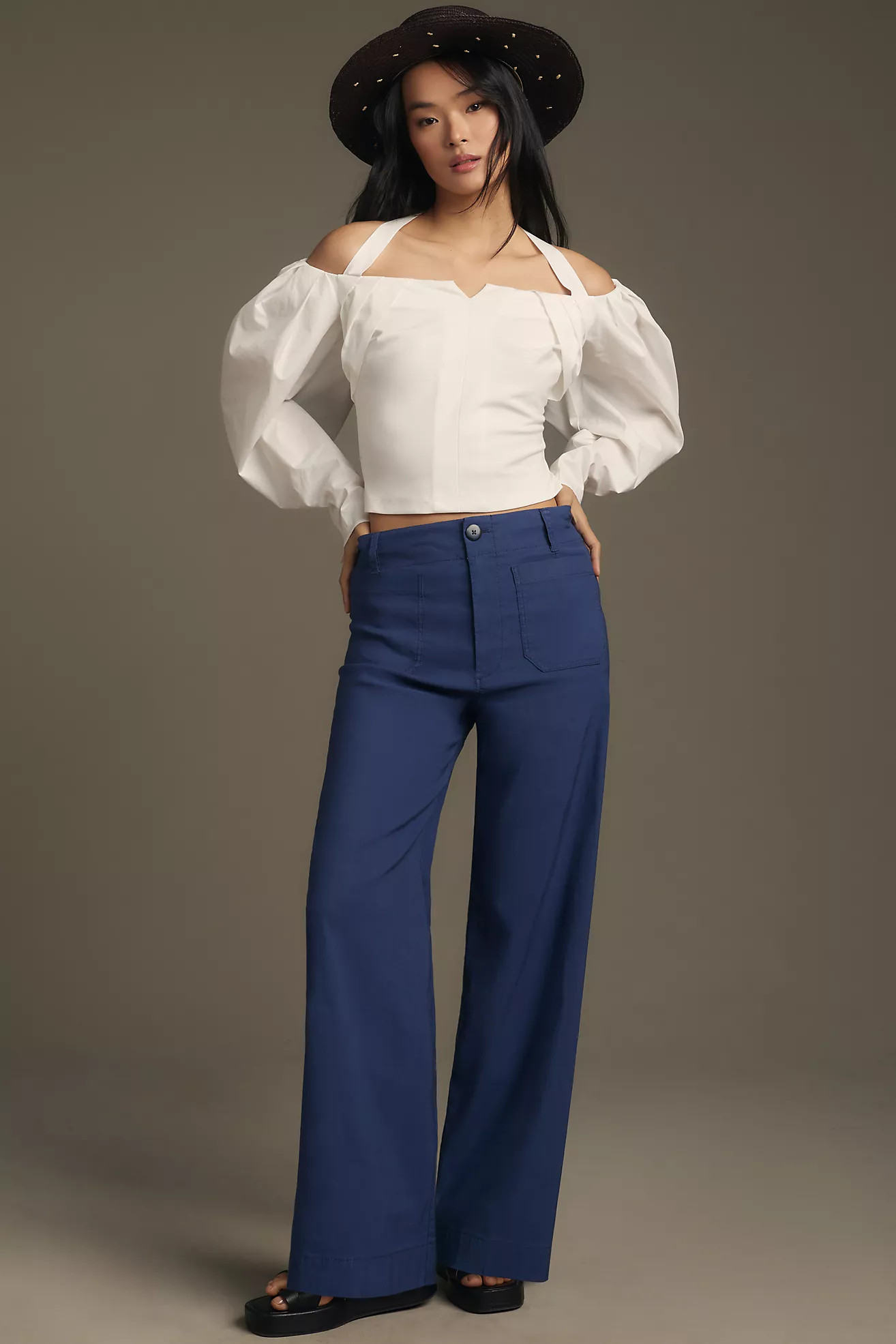 The Colette Full-Length Wide-Leg Pants by Maeve | Anthropologie (US)