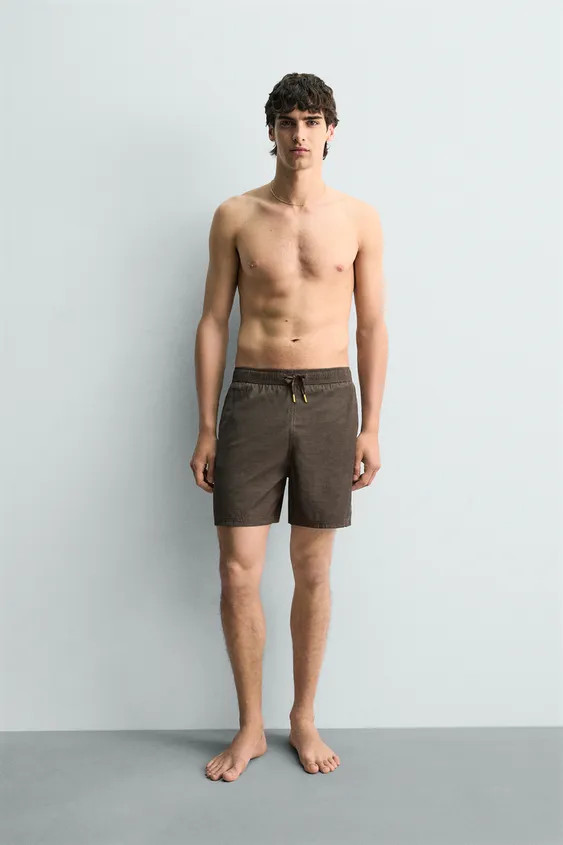 FADED TECHNICAL SWIM SHORTS | Zara UK