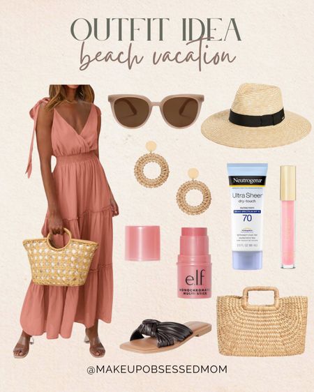 Check out this easy yet stylish outfit idea for your next vacation trip! This coral maxi dress paired with black sandals, straw handbag and more would be the perfect addition to your summer wardrobe!
#amazonfinds #resortwear #womenover50 #petitefashion

#LTKItBag #LTKStyleTip #LTKSeasonal
