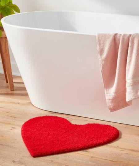 24"x24" Valentines Heart Shaped Bath Rug Red - Threshold

#LTKfindsunder50 #LTKGiftGuide #LTKhome