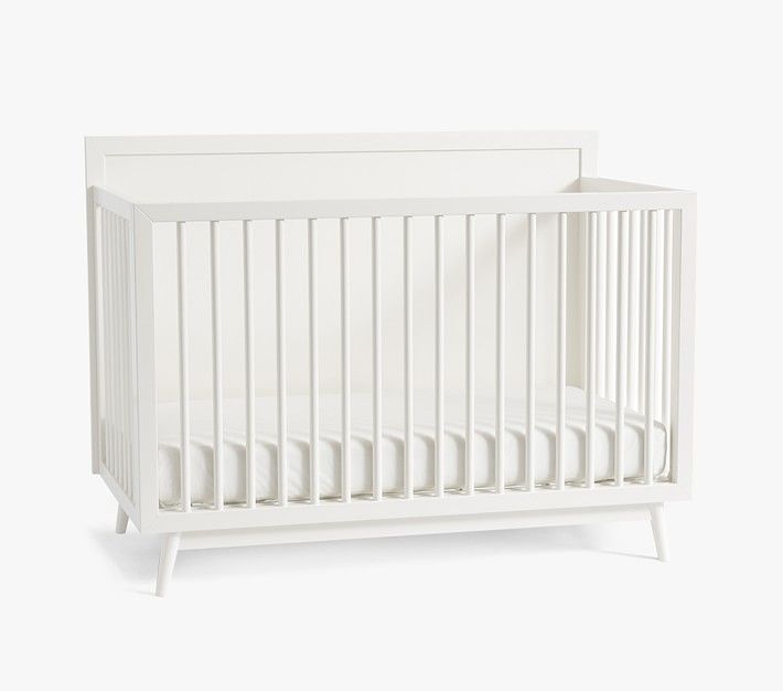 west elm x pbk Mid Century 4-in-1 Convertible Crib | Pottery Barn Kids