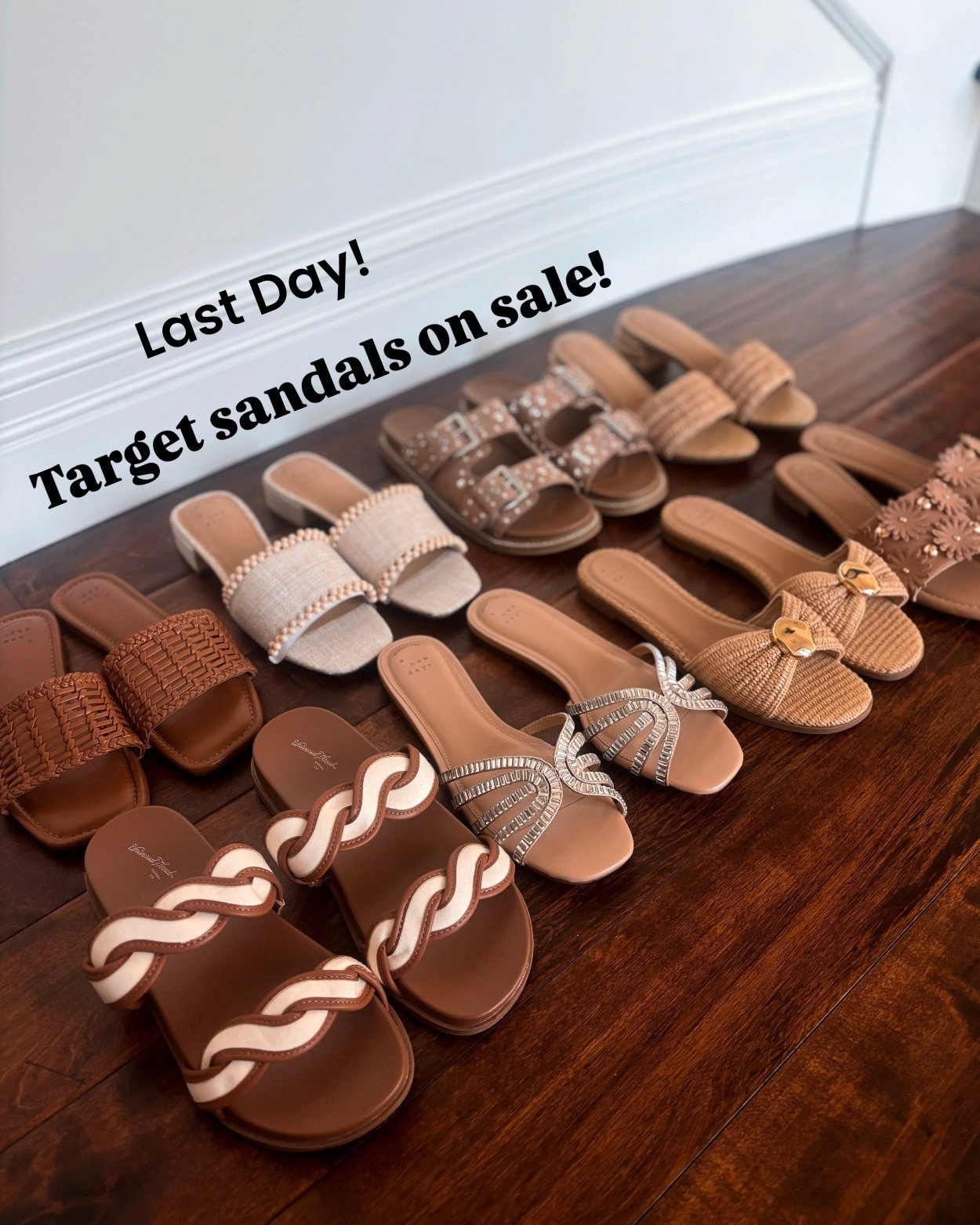 Last Day! 
@Target shoes on sale! Most sandals shown here are 25% off, great time to grab for summer! 

#LTKSaleAlert