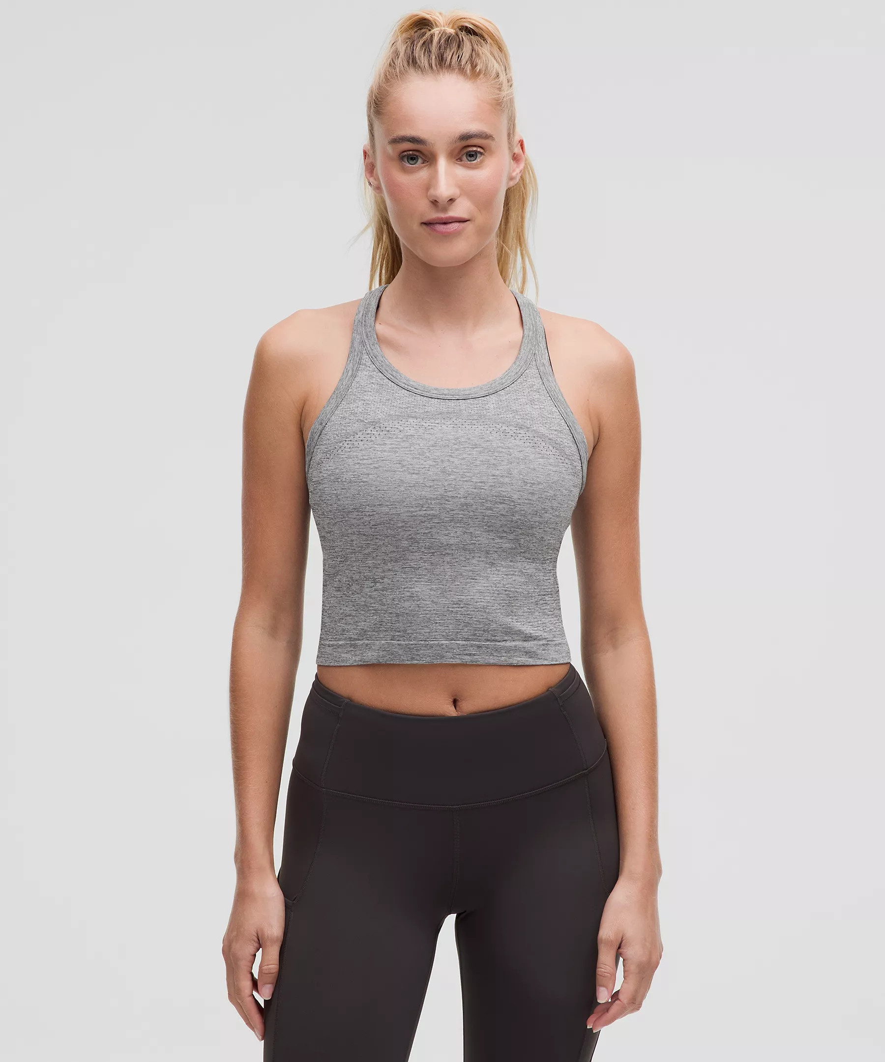 Swiftly Tech Cropped Racerback Tank Top 2.0 | Women's Sleeveless & Tank Tops | lululemon | Lululemon (US)