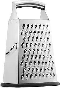 Professional Box Grater, 100% Stainless Steel with 4 Sides, Best for Parmesan Cheese, Vegetables,... | Amazon (US)