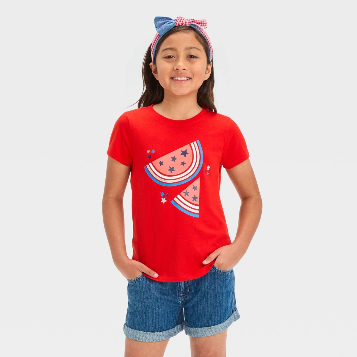 Girls' Short Sleeve 'Watermelon' Graphic T-Shirt - Cat & Jack™ Red | Target