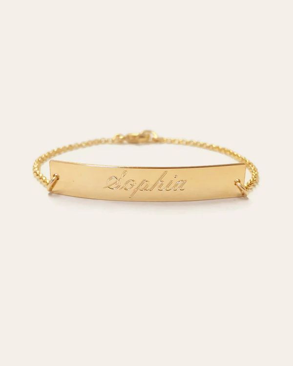 Nameplate Bracelet | Zoe Lev Jewelry