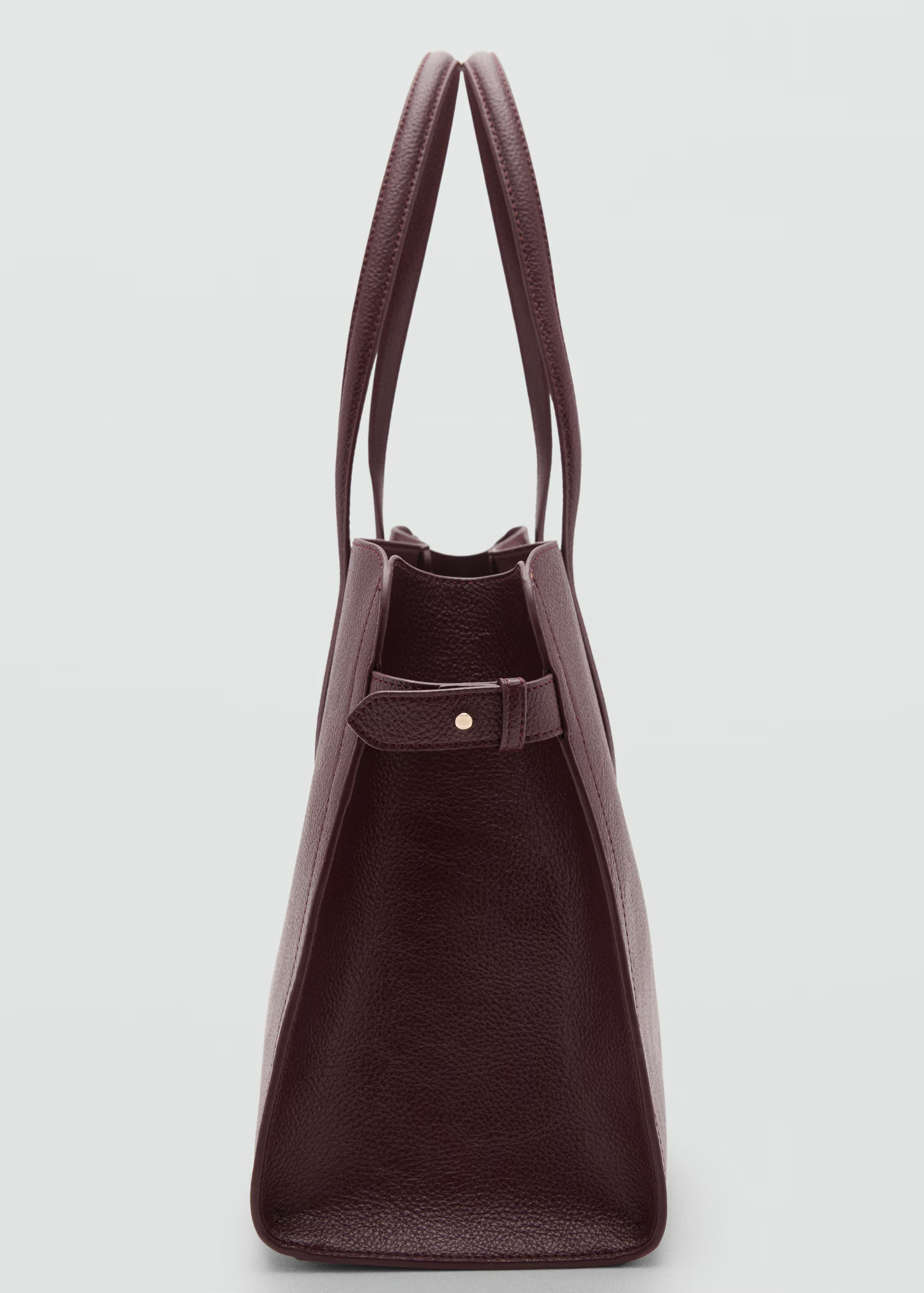 Medium bag with pebbled effect leather - Women | MANGO United Kingdom | MANGO (UK)
