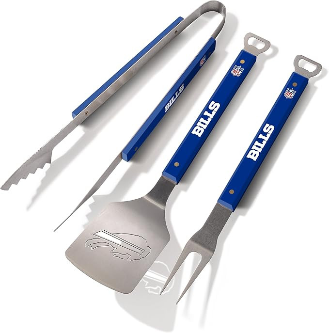 Amazon.com : YouTheFan NFL Buffalo Bills Spirit Series 3-Piece BBQ Set , Stainless Steel, 22" x 9... | Amazon (US)