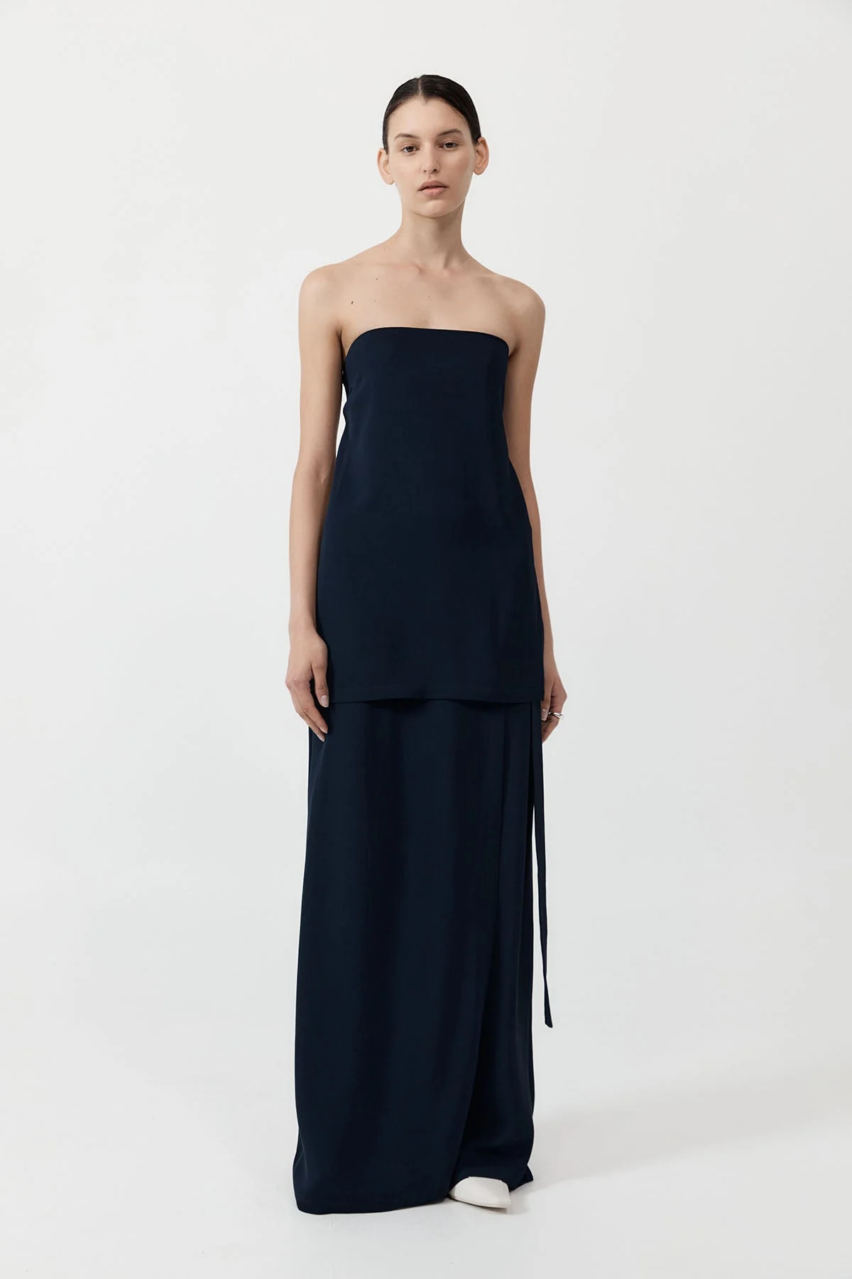 Strapless Buckle Back Top - Inkwell | St. Agni (US, UK, EU)