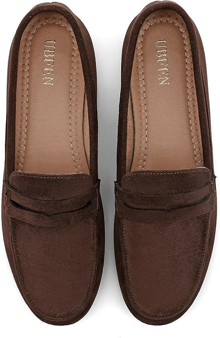 UBFEN Womens Penny Loafers Comfortable Lightweight Walking Flats Slip On Fall Shoes for Work and ... | Amazon (US)