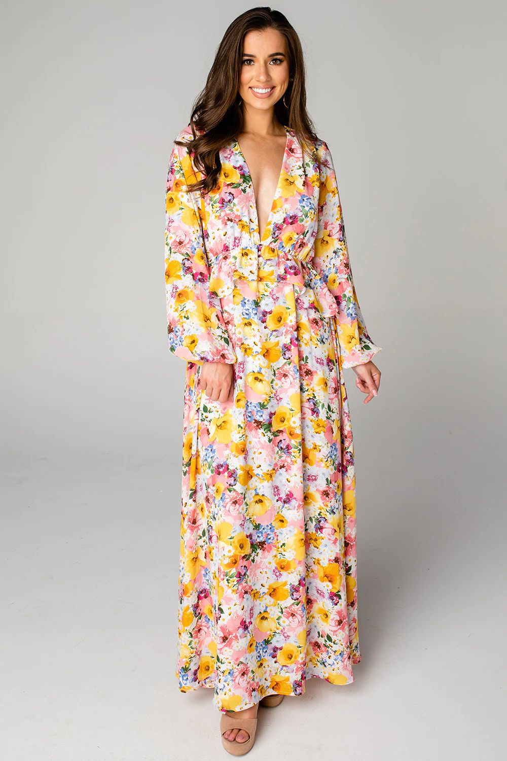 BuddyLove | Eden Long Sleeve Maxi Dress | Free Love | BuddyLove