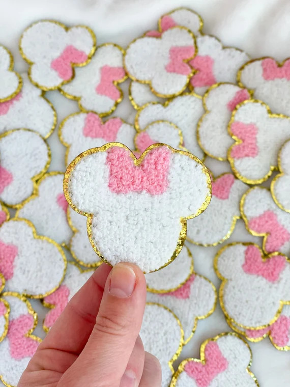 High Quality White Minnie Patches. Minnie Chenille Patch With | Etsy | Etsy (US)