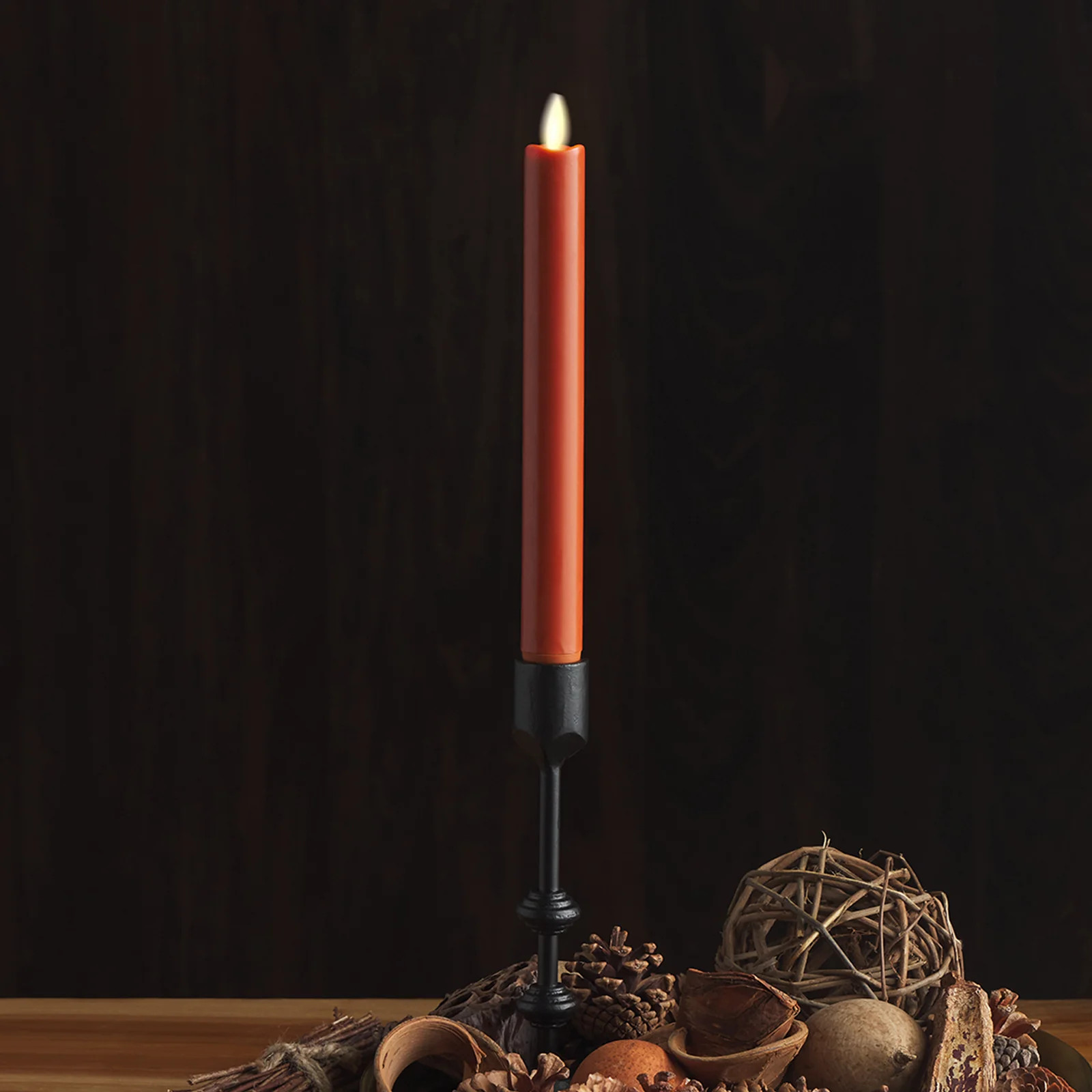 Burnt Orange Flameless Candle Taper | Luminara