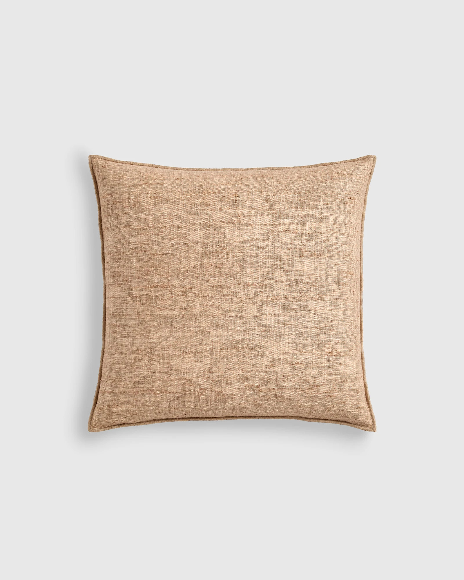 Quince | Raw Silk Textured Pillow Cover in Ivory, Size 22x22 | Quince