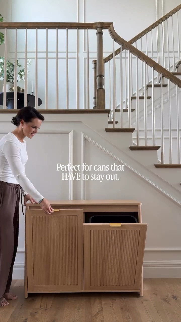 New trash & recycling cabinet costs way less than you’d think.

#LTKHome