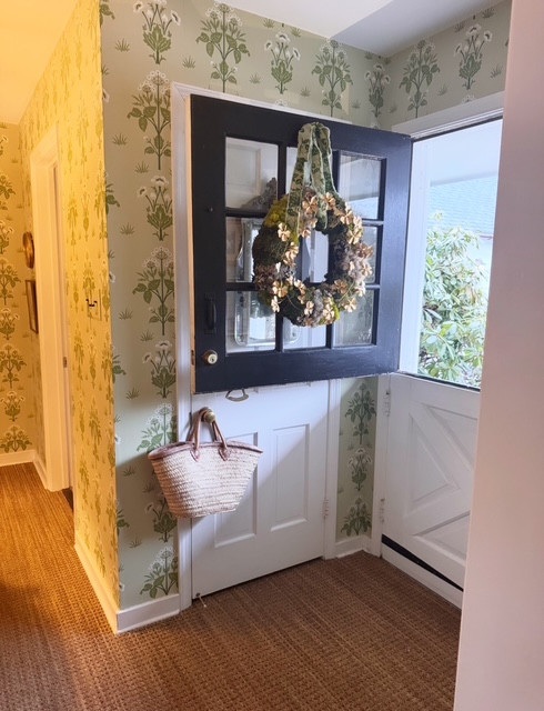 I added a little touch of St. Patrick's charm to this moss wreath, and tied it all up in a velvet bow in shades of green. 

 #LTKSeasonal #LTKHome