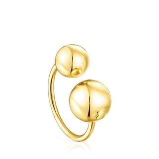 Silver vermeil Plump Open ring | TOUS USA