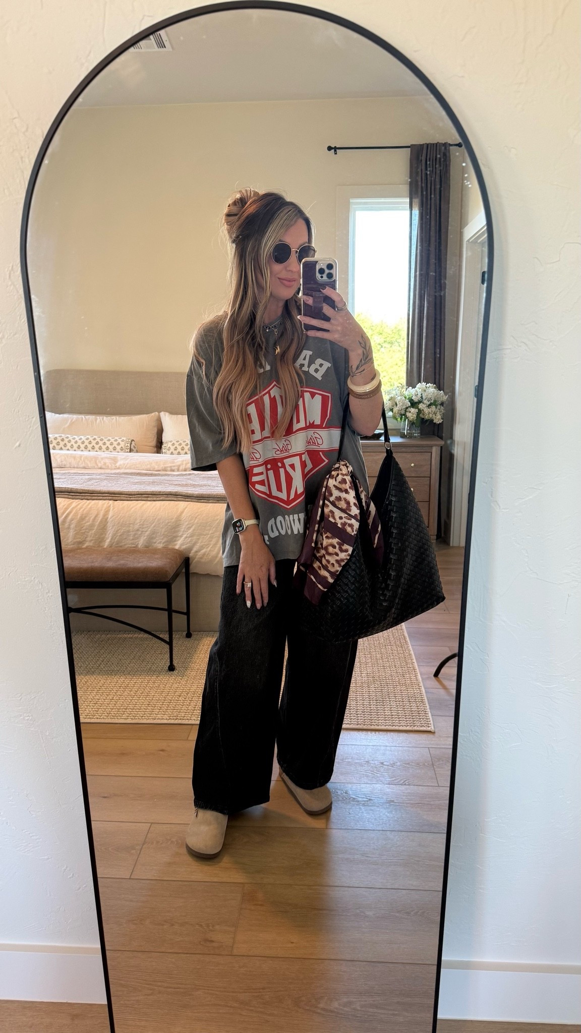 I’m here for barrel jeans that are comfortable and under $20 from @Walmart this fall season! These black no boundaries jeans are so good. I am in a size 6. I am 155 pounds 5’7” and these fit me comfortably! I also have lots of graphic tees I’ve purchased lately. I’ll link it all here. #WalmartPartner #WalmartStyle @walmartstyle

#LTKMidsize #LTKootd #LTKTravel