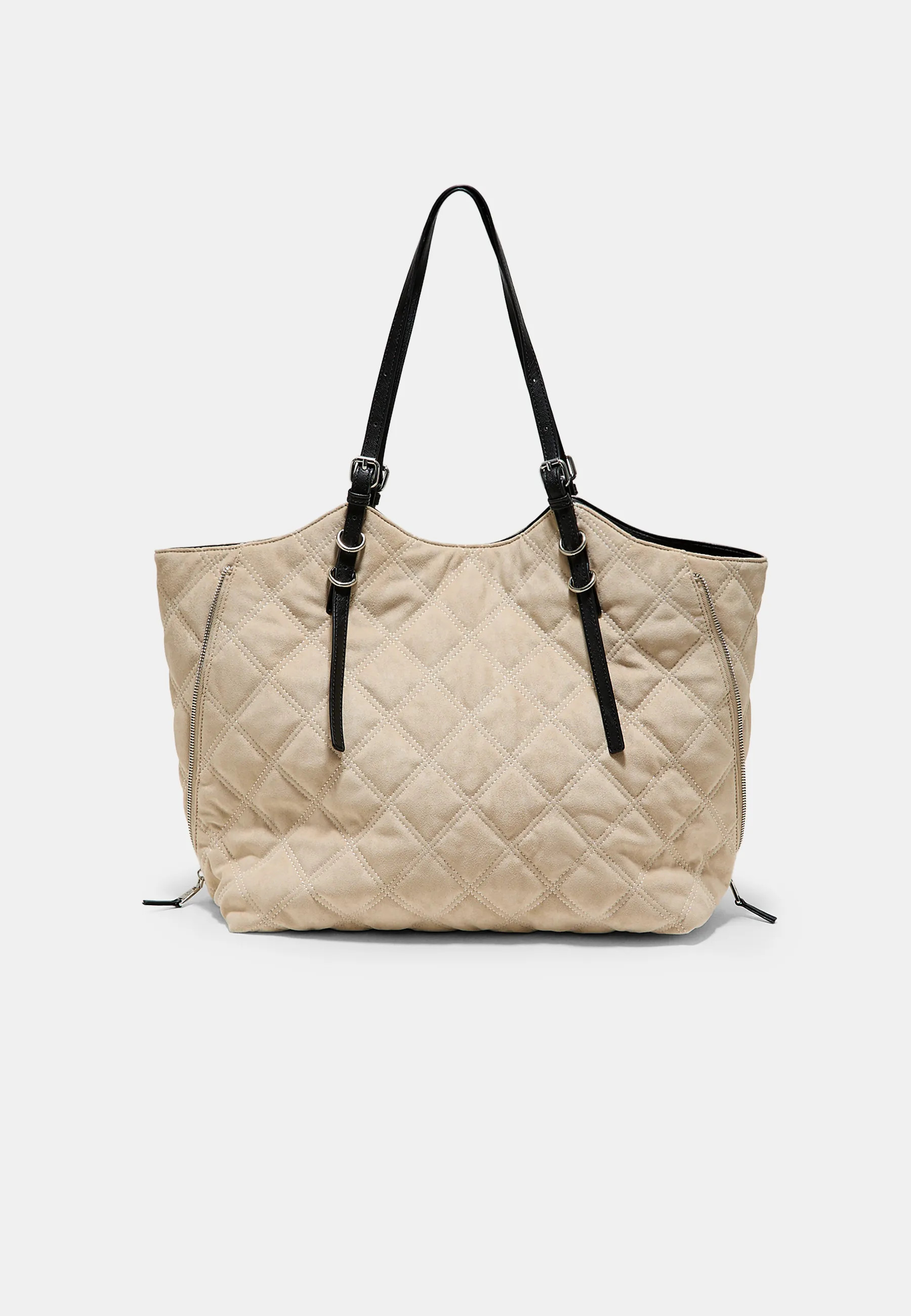 Stradivarius Sac cabas porté épaule matelassé finition suédine  Écru OS | Stradivarius (FR)