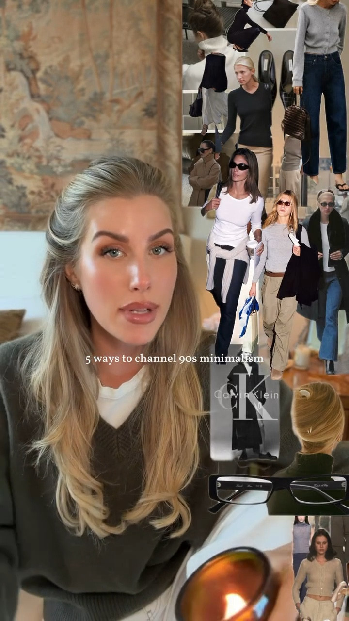 5 ways to chanel 90s minimalism without breaking the bank ✨⭐️ Simplicity when done well is enough. Less… but better 🤍

#LTKootd #LTKSeasonal #LTKdayinmylife