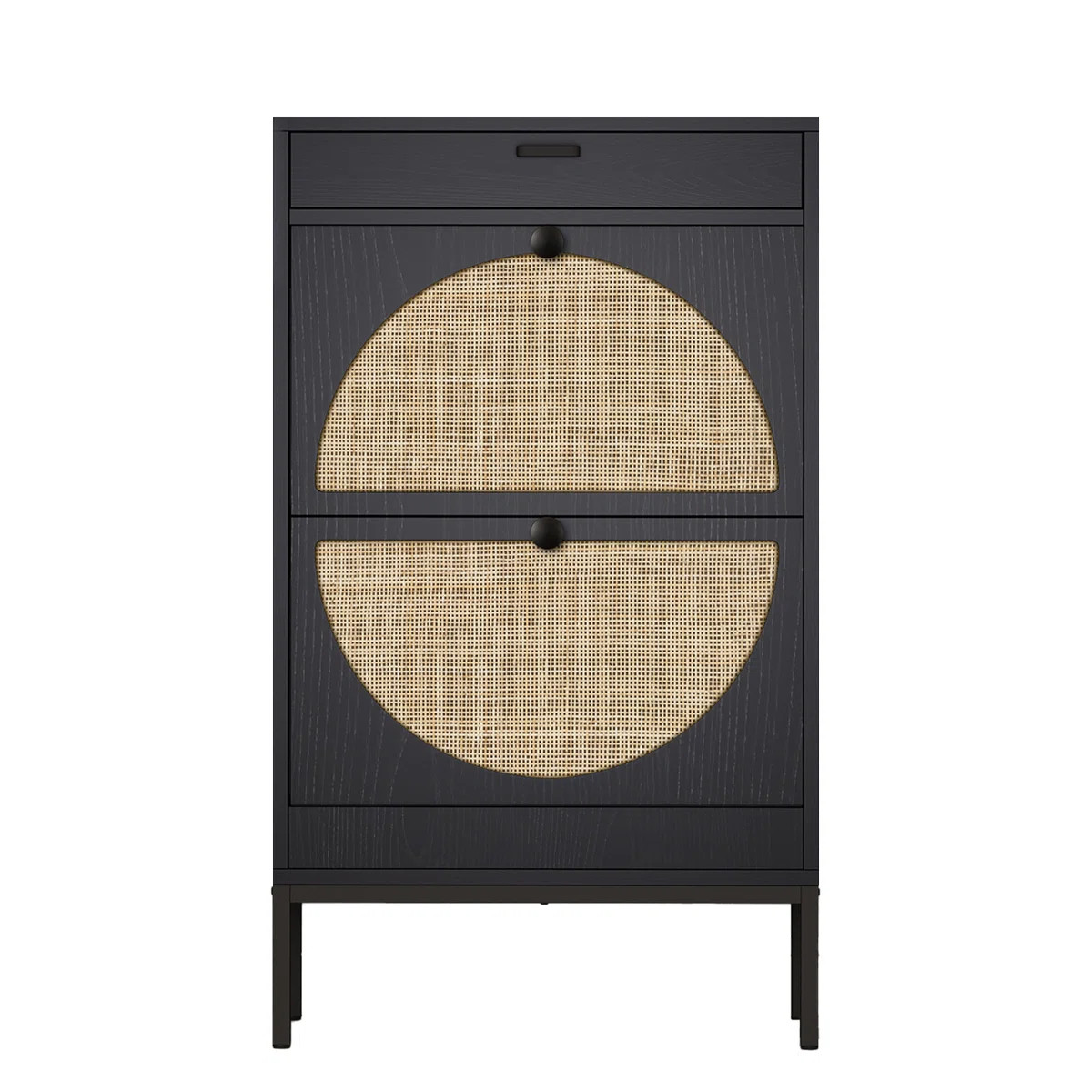 Cerina Boho Natural Rattan Shoe Storage Cabinet | Wayfair North America