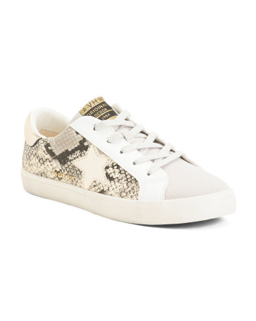 Leather Lennox Animal Print Sneakers | TJ Maxx