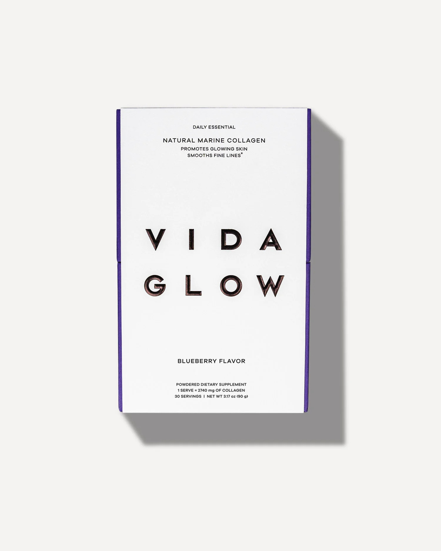 Natural Marine Collagen Sachets - Blueberry | Vida Glow - US