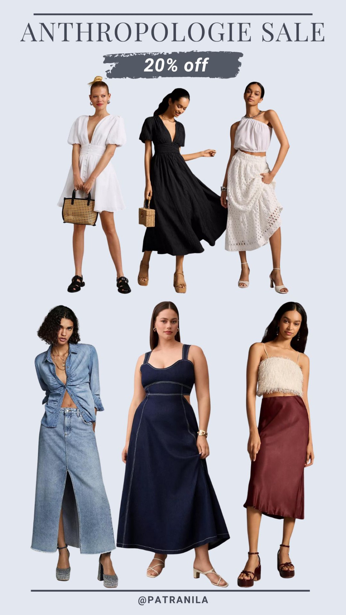 Anthropologie sale. 20% off in app only! Dresses and skirts, midsize outfit inspo. #ltkunder100 #ltksalealert 

#LTKSeasonal #LTKcurves #LTKxAnthro