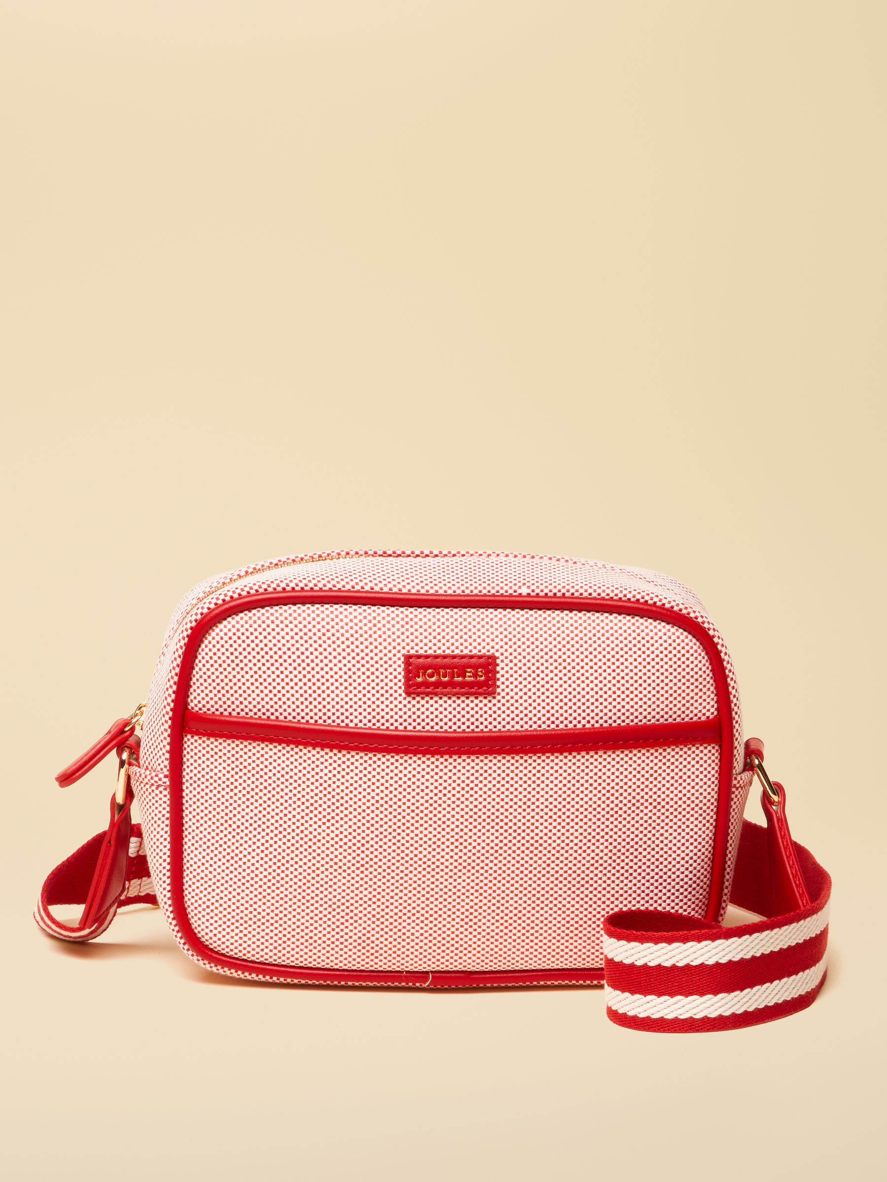 Blair Red Canvas Cross Body Bag | Joules | Joules