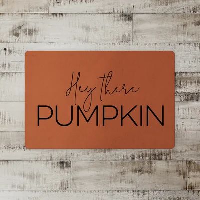 Feya Hey There Pumpkin Kitchen Mat Red Barrel StudioÂ® | Wayfair North America