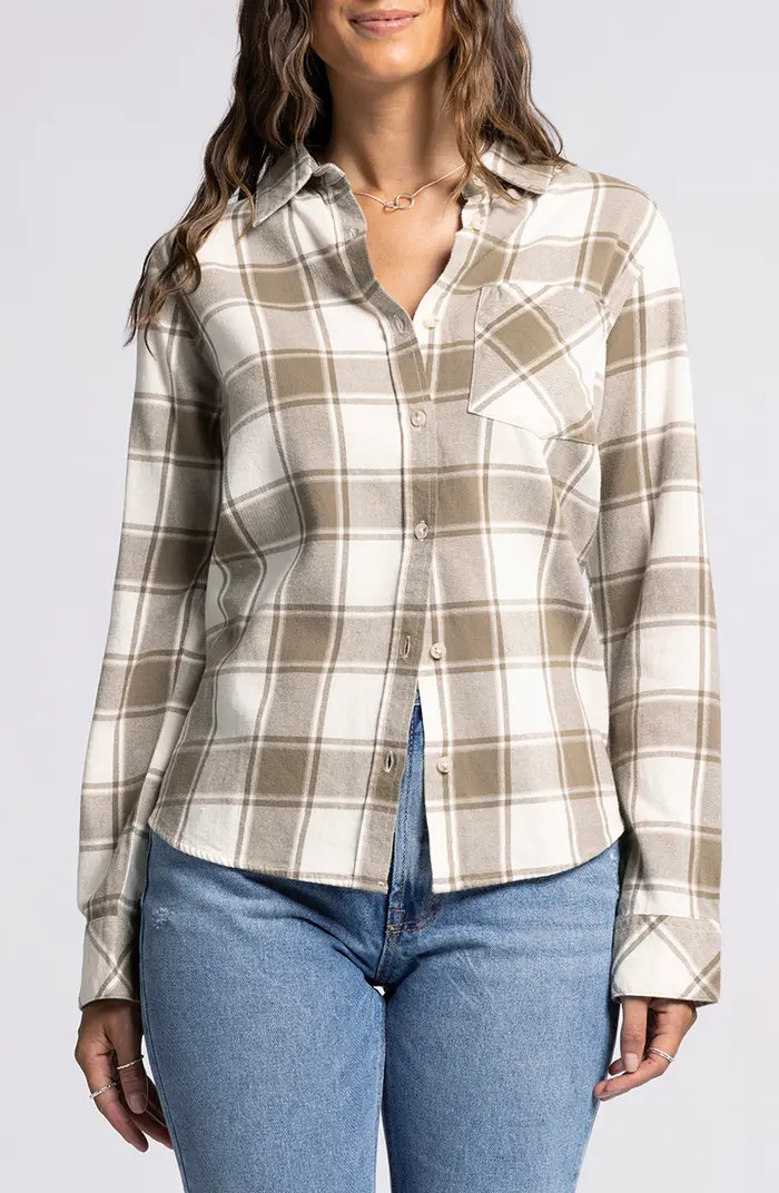 Thread & Supply Rory Check Cotton Flannel Button-Up Shirt | Nordstrom | Nordstrom