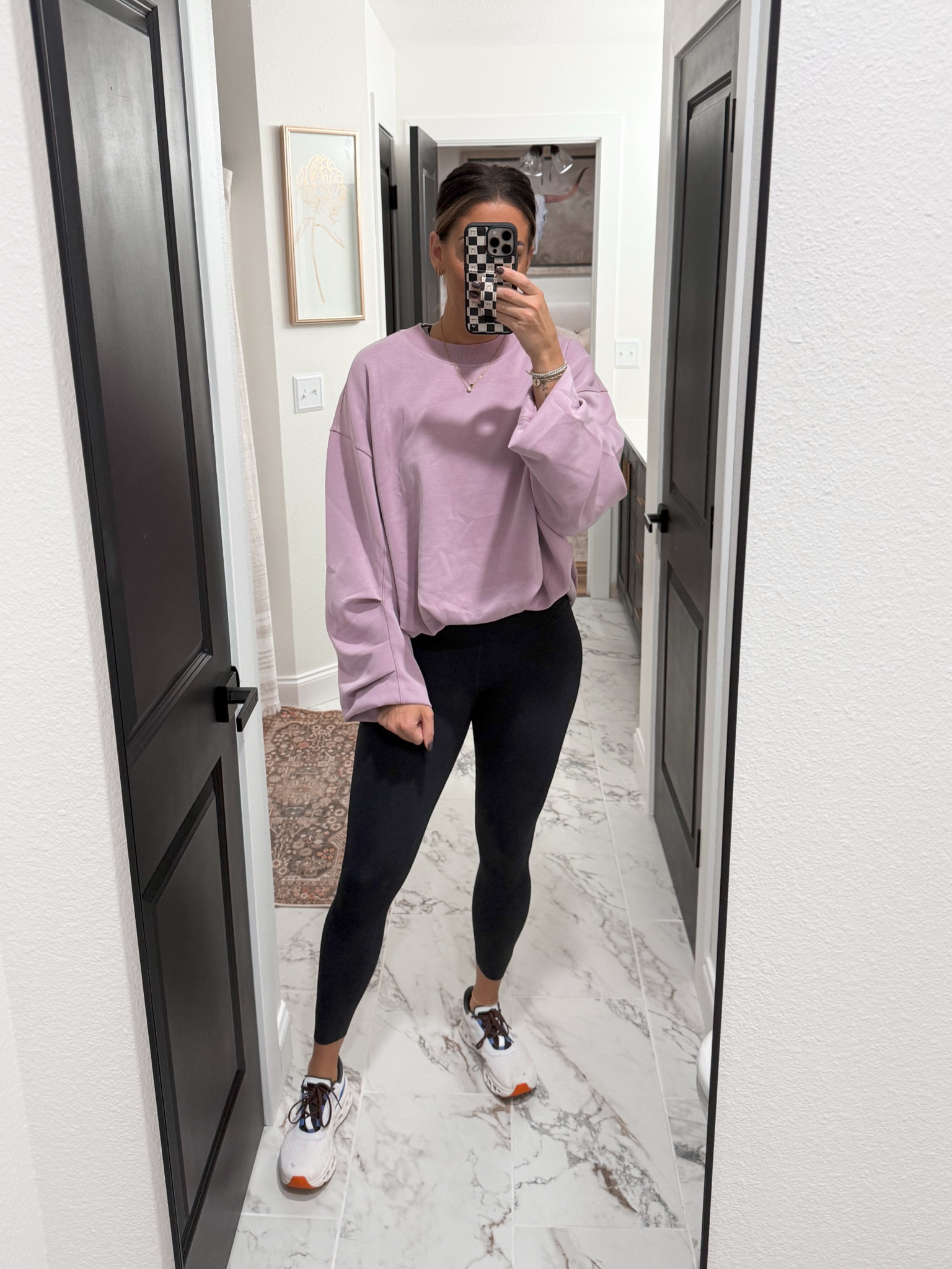 Sweatshirt-large
Tank-medium
Sports bra-8
Leggings-small
Sneakers-tts 8

#LTKActive #LTKFitness #LTKStyleTip